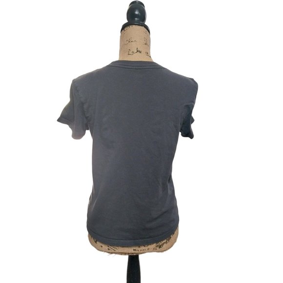 Van's OTW Black Short Sleeve Spell out T Shirt Women's Sz M - Picture 3 of 9